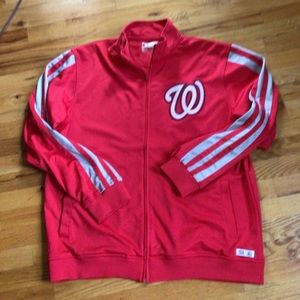WASHINGTON NATIONALS MENS TRACK JACKET SZ 2XL TRUE FAN GENUINE MERCHANDISE